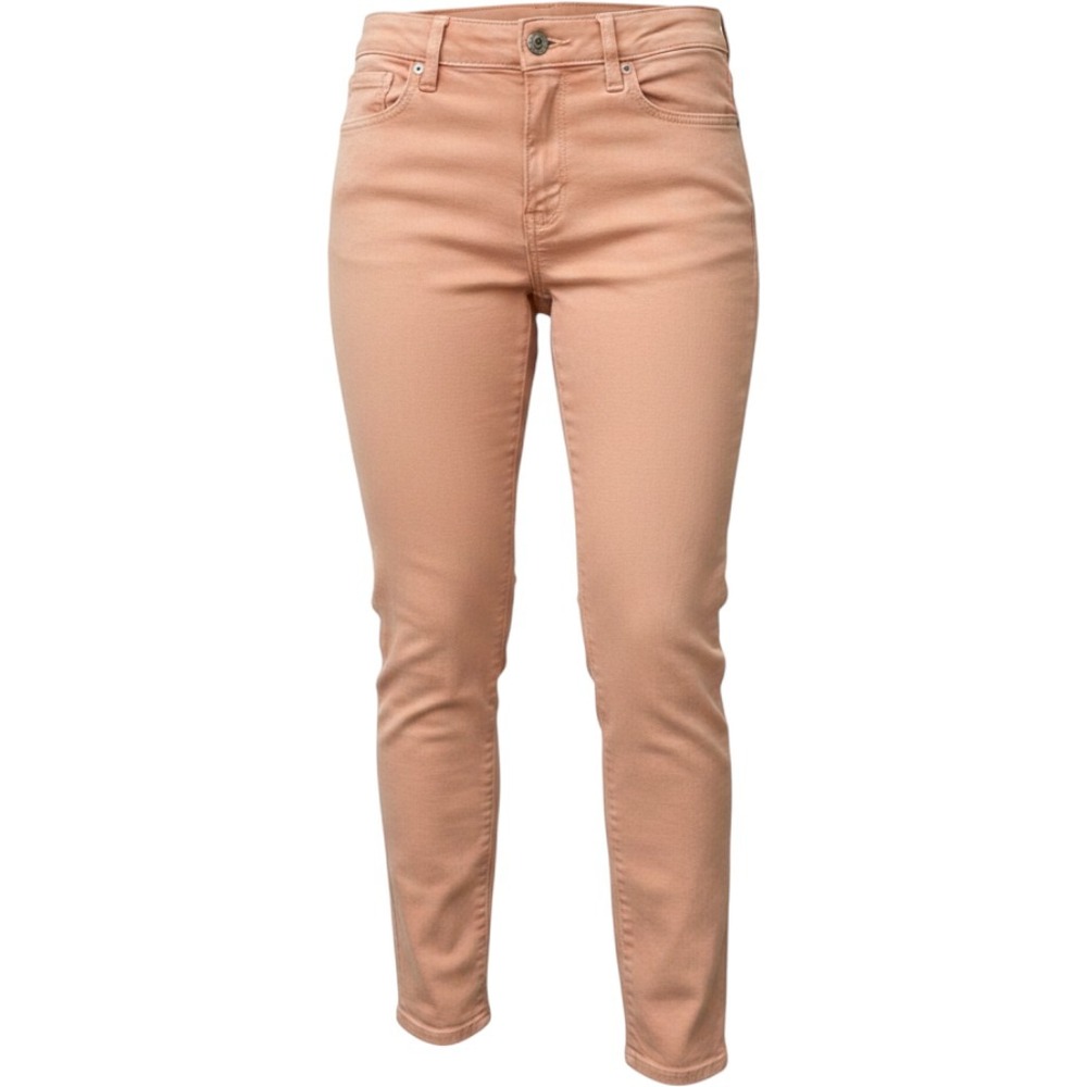 American Eagle Skinny Jeans Womens 6 Peach Salmon‎ Pink Stretch Denim Mid Rise
